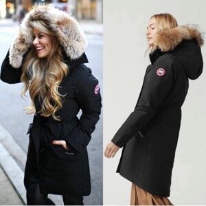 Canada Goose Parka with Fur Trimmed Hood
